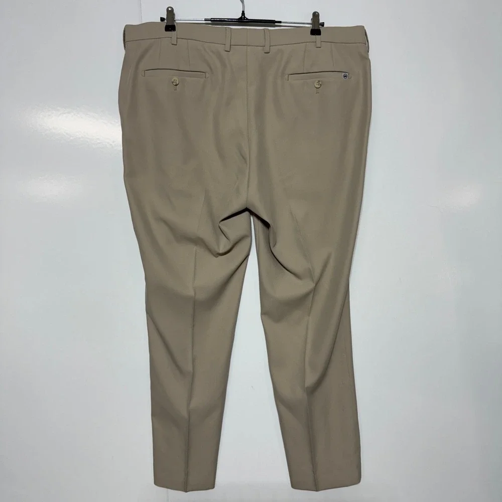 Peter Millar Pants‎ Mens Measures 40x30 Tan Golf Performance Hemmed Tag Sz 40x32